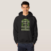 Simple Man Sarcastic Spaß Graphic Plus Size Hoodie (Vorne ganz)