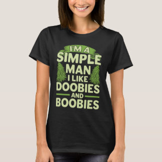 Simple Man Sarcastic Spaß Graphic Plus Size T-Shirt