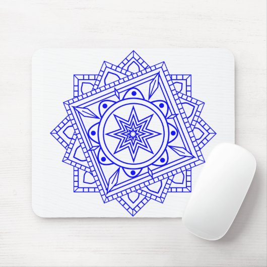 Simple Mandala 2 Mouse Pad Mousepad (Mit Mouse)