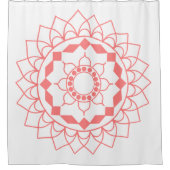 Simple Mandala Duschvorhang (Vorderseite)