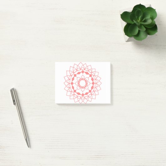 Simple Mandala Post-it Klebezettel (Büro)