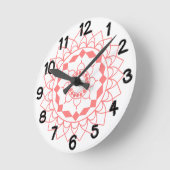 Simple Mandala Runde Wanduhr (Winkel)