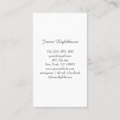 Simple Mandala Visitenkarte (Rückseite)