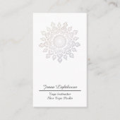 Simple Mandala Visitenkarte (Vorderseite)