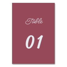 Simple Maroon Personalisiert Wedding