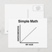 Simple Math Postkarte (Vorne/Hinten)