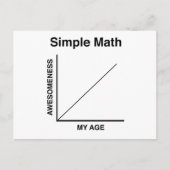 Simple Math Postkarte (Vorderseite)