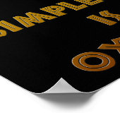 Simple Mathe ist ein Oxymoron Poster (Ecke)