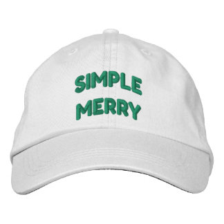 Simple Merry Cap Bestickte Baseballkappe