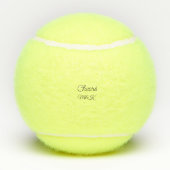 Simple minimal add name cheers couple name custom tennisbälle (Rückseite)