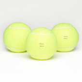 Simple minimal add name cheers couple name custom tennisbälle (Multi)