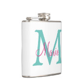 simple minimal add name monogram green pink blue t flachmann (Rechts)