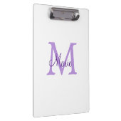 simple minimal add name monogram pink red throw klemmbrett (Rechts)