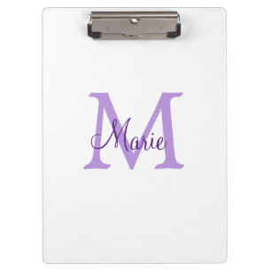 simple minimal add name monogram pink red throw klemmbrett