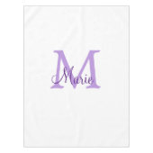 simple minimal add name monogram pink red   throw  tischdecke (Vorderseite)