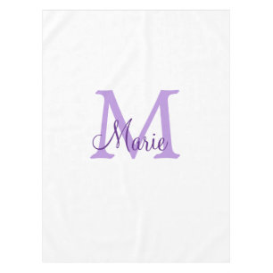 simple minimal add name monogram pink red   throw  tischdecke