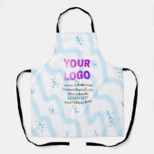 simple minimal add your logo/design here text pos schürze (Vorderseite)