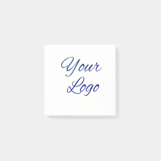 simple minimal add your logo/design here text      post-it klebezettel (Vorderseite)