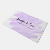 simple minimal add your name custom wedding unity fußmatte (Schrägansicht)