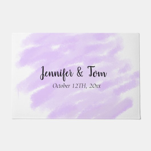 simple minimal add your name custom wedding unity fußmatte (Vorderseite)
