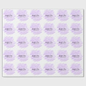 simple minimal add your name custom wedding unity  geschenkpapier (Flach)