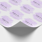 simple minimal add your name custom wedding unity  geschenkpapier (Ecke)