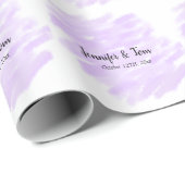 simple minimal add your name custom wedding unity  geschenkpapier (Rolleneckpunkt)