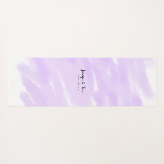 simple minimal add your name custom wedding unity yogamatte (Rückseite (Horizontal))