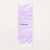 simple minimal add your name custom wedding unity yogamatte (Vorderseite)