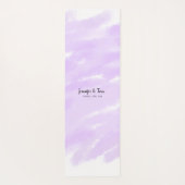 simple minimal add your name custom wedding unity  yogamatte (Rückseite)