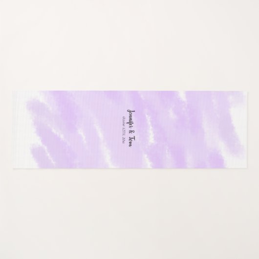 simple minimal add your name custom wedding unity  yogamatte (Vorderseite (Horizontal))