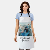 simple minimal add your name photo bridesmaid name schürze (Getragen)