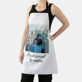 simple minimal add your name photo bridesmaid name schürze (InSitu)