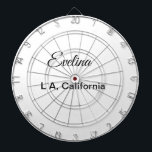 Simple minimal add your name text place city custo dartscheibe<br><div class="desc">Design</div>