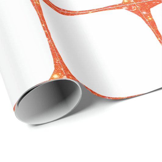 Simple minimal add your photo text glitter sparkle geschenkpapier (Rolleneckpunkt)