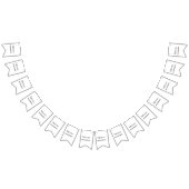 simple minimal add your text/name custom personali wimpelkette (Alle)