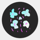 Simple Minimal Add Your Text Photo Christmas T S  Runder Aufkleber (Vorderseite)