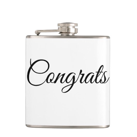 Simple minimal congratulations add your text name flachmann (Vorderseite)