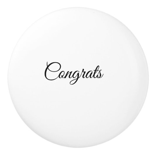 Simple minimal congratulations add your text name keramikknauf (Vorderseite)