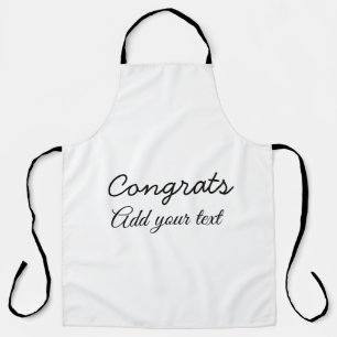 Simple minimal congratulations graduation add your schürze