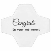 Simple minimal congratulations retirement add name fußball (Flach)