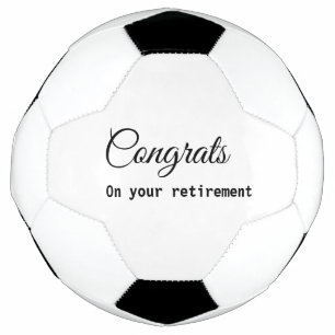 Simple minimal congratulations retirement add name fußball