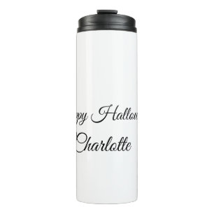 SIMPLE MINIMAL.CUTIE NAME BABY frohes Halloween Thermosbecher