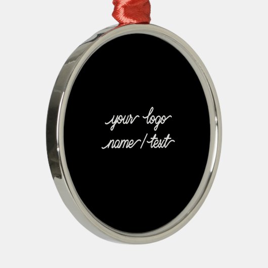 Simple minimal elegant custom circle photo collage ornament aus metall (Rechts)