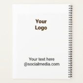 Simple minimal elegant custom logo here company planer (Rückseite)