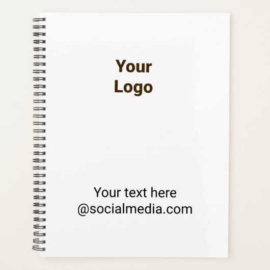 Simple minimal elegant custom logo here company planer (Vorderseite)