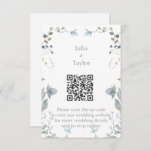 Simple Minimal Enclosure Card Begleitkarte (Vorne/Hinten)