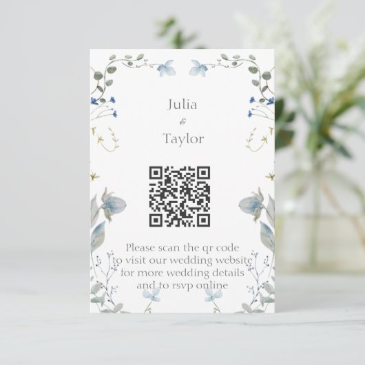 Simple Minimal Enclosure Card Begleitkarte (Stehend Vorderseite)