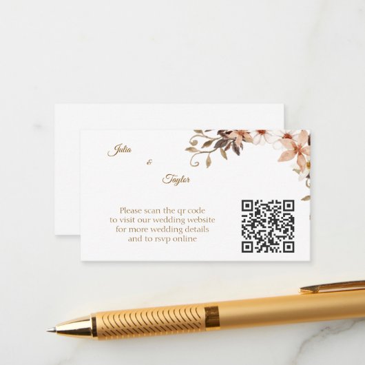 Simple Minimal Enclosure Card Begleitkarte (Vorderseite/Rückseite Beispiel)