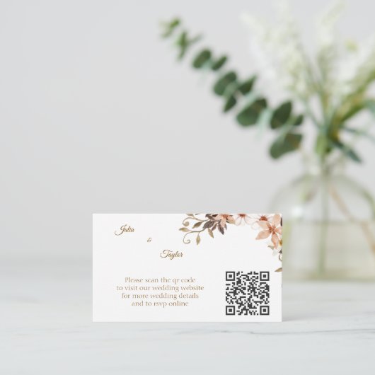 Simple Minimal Enclosure Card Begleitkarte (Stehend Vorderseite)